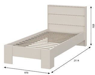 Кровать Люмо КР 01 900 (970) Кашемир